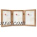 766057T Nutmeg Wood 5x7 Hinged Triple Picture Frame   565604604